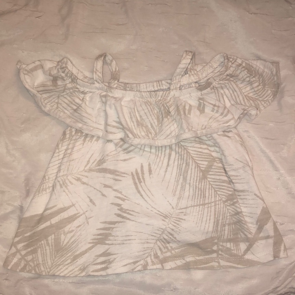 Off the shoulder top with ruffle detail, 18-24 mos